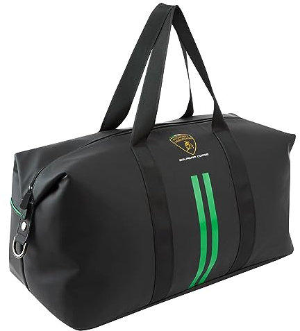 Lamborghini Squadra Corse Reisetasche schwarz, Schwarz, Small
