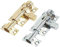 Barrel Bolt Door Locks Brass or Chrome Straight Door Bolts 38mm - 75mm (75mm (3), Chrome)