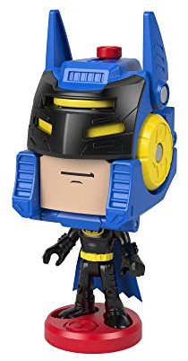 Fisher-Price Imaginext HGX91 - DC Super Friends Head Shifters Batman-Figur und verwandelbares Batmobil-Fahrzeug für Rollenspiele, Spielzeug für Kinder ab 3 Jahren