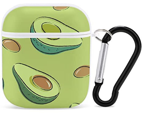 Airpods-Hülle Grünes Avocado-Muster Airpod Hard Case Cover Kopfhörerhüllen Für Apple Airpods1 Airpods2