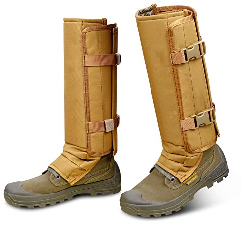skiguard Snake Guard Snake Gaiters, Waterproof Snake Chaps for Lower Legs, Snake Bite Proof Guardz Gaiters, Snake Guardz Fit for Men & Women, Adjustable Size for Hunting Hiking and Farm