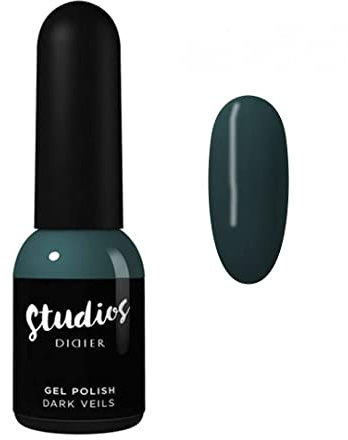 DidierLab - Premium UV Gel Nagellack Dark Veils - Farbgel für Gelnägel - Auftrag von 1 oder 2 Schichten - Stark Pigmentiert - Leicht Aufzutragender Polish
