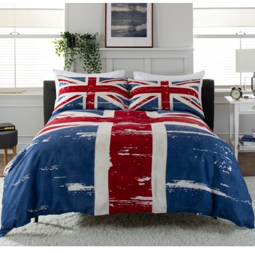 Deyongs Union Jack Club Duvet Set (Single Duvet Cover Set 135cm x 200cm)