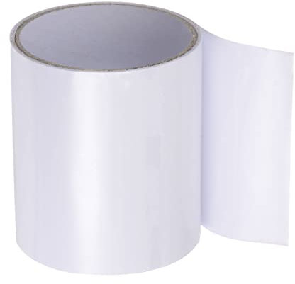 sourcing map Waterproof Patch Seal Tape 4 x5' Leak Repair Tape for Plastic Bucket/Basin Hoses Duct Pipes, White