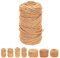 Swpeet Ficelle de jute de 10 mm x 50 m, marron naturel, longue ficelle pour emballage, jardinage, travaux manuels