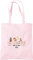 Kleckerliese Stoffbeutel Schule Kindergarten Kita Wechselkleidung Tiere Bär Tiger Eichhörnchen personalisiert mit Name Kinder Tasche Beutel, pastellrosa