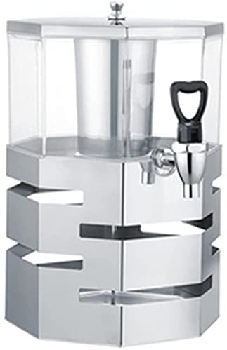OUSIKA Getränkespender for Partys, Saftspender, Fassungsvermögen, Getränkespender, Wasserhähne und Eisbehälter, Glas-Getränkespender, Zuhause, Outdoor, Picknick, Grillpartys, for die Küche Zapfanlage