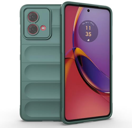 SEAHAI Funda para Motorola Moto G84 5G Estuche, [Diseño de Bolsa de Aire Anticaída] Robusto Carcasa de Suave Silicona Ligera PC + TPU Bumper Anti-caída Rubber Caso - Verde