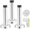 M JINGMEI 3 Pack Door Stoppers, Self Adhesive Door Stop, Rubber Door Stops with Screws,Wall Mounted Door Stop,Wall Door Stop Bumpers,Door Stops Indoors for Kitchen,Garden,Room(Silver/95mm)