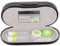 GOOHOCHY Travel Essential: Black Lined Eyeglass Lens Case Compact 2-in-1 Storage for Glasses Contacts and Accessories