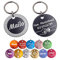 Unikat Branding | Erkennungsmarken im Singlepack | Hund, Katze und Herrchen | Hundemarke personalisiert | Beidseitig mit Gravur | rund | 30 & 35 mm (Grün, 30mm)