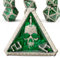 willmove Mystery Skull Metall DND Würfel Set für Dungeons and Dragons, Cthulhu DCC Einzigartige Magie RPG Rollenspiel Zubehör Geschenke (grüner)