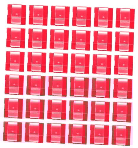 OSALADI Wire Clamp 50pcs Self Adhesive Wire Fixer Headphone Stand Cable Storage Clamp Cable Winder Cable Organizing Clip Cable Holders Cable Management Keepers Plastic Cable Protector Cord Organizer