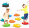 9 Stück Balanciersteine für Kinder, Rutschfeste Balanciersteine für Kinder & Erwachsene für drinnen und draußen, Abenteuer Balanciersteine Förderung von Balance, Motorik & Koordination