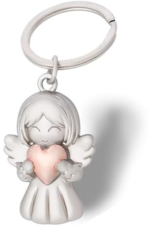 Peysaitr Schutzengel Schlüsselanhänger mit Herz, Geschenk Schutzengel Glücksbringer, Glücksbringer Anhänger für Valentinstag, Paare Jahrestag Geschenke, Geeignet als Geschenke für Freundin