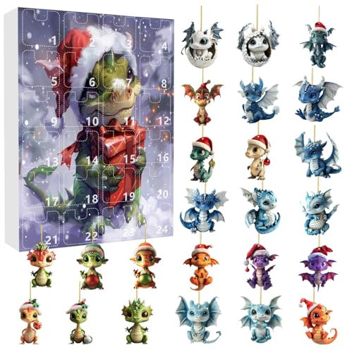 2025 Weihnachten Drachen Adventskalender, Adventskalender 2025 Kinder, Niedlicher Hund Adventskalender 2025, Spielzeug Adventskalender 2025, Weihnachten Adventskalender