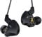 CCZ Solo DC02 HiFi In Ear Monitors Auricolari, driver dinamico doppio da 10 mm con copertura in metallo IEM cablati Auricolari da gioco, con cavo OFC per cantanti musicisti (nero, senza microfono)