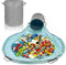 Spielzeug-Aufbewahrungskorb mit Spielmatte (XXL, 60L) – Faltbare Spielzeugbox & Organizer für Bausteine, Autos & Kinderzimmer – Aufräumsystem für Kinder – Grau/Blau