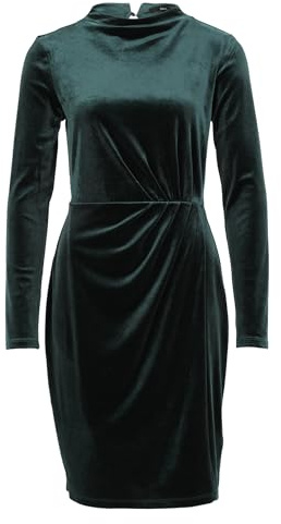 zero Damen Samtkleid mit hohem Kragen Deep Ponderosa Pine,40