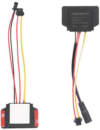 Supoion Touches - Interruptores de sensor táctil de alta sensibilidad, interruptores de luz de panel fáciles de usar, interruptores de inducción táctiles ABS para vidrio