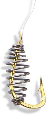 Spiral - Teighaken GS-286 Vorfach-Länge: 60cm Vorfachhaken Angelhaken Allround Carbon Steel von SÄNGER (Gr.2 / Vorfach Ø 0,28mm)