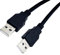 JZK 1.3M Câble d'extension USB 2.0 mâle vers mâle Cordon de transfert de données Rallonge USB A vers USB A, noir