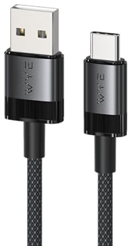 WYE USB-C to USB-C Fast Charging Cable 1M, 60W Power Delivery Type-C Charger Cord & Data Sync Lead for iPhone 15, MacBook, iPad Pro, Samsung Galaxy S24, Pixel, Laptops - White