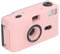 Filmkamera 35 Mm, Wiederverwendbare Filmkamera mit Blitz, Retro Filmkamera Unterstützt 135 oder 35 Mm Schwarzweiß oder Farbfilm, 28 Mm F/8 Objektiv, 1/120 S Verschlusszeit (PINK)