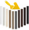 8 PCS Wax Filler Wood Repair Sticks, with 2 Scraper, Laminate Floor Repair Kit, Wood Scratch Repair Furniture Repair Kit, Multi-Surface, for Flooring Filler