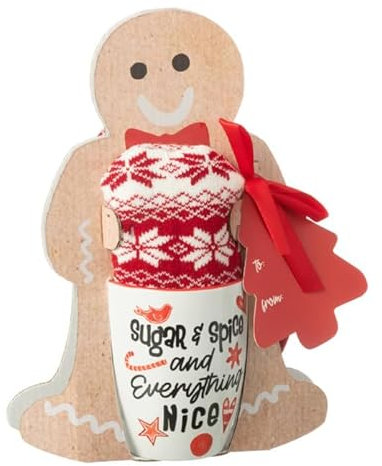 Mug en Céramique & Chausson Nice 22cm Rouge