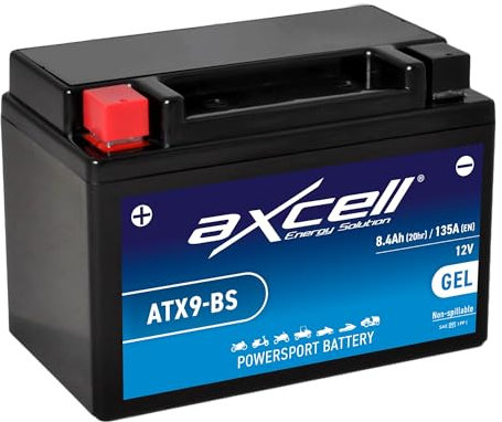 AXCELL Batterie 12V YTX9-BS GEL 50812 passend für Honda NT 650 Hawk RC31 1988-1990