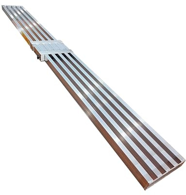 Ausziehbare Aluminium-Diele für Gerüste, verstellbare Länge, 26 cm breit, Teleskop-Arbeitsplatte mit rutschfester Plattform, unterstützt 150 kg, 195,5–360 cm Länge