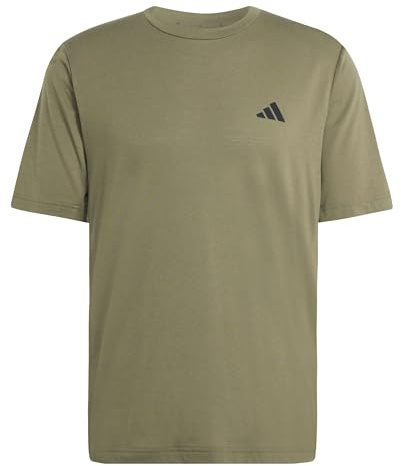 adidas Men's Workout Essentials Feelready Shirt, Olive strata, 4XL