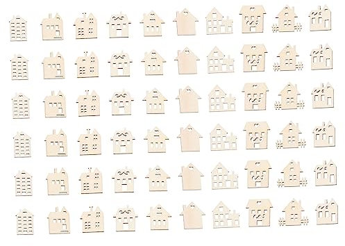 100Stücke DIY Graffiti Holzscheiben für Leere Holzkreise zum Basteln für Projekte im Kindergarten Fantasie