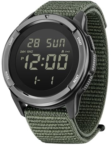 Digital Watch for Men Tactical Military Waterproof Sports Wristwatch Nylon