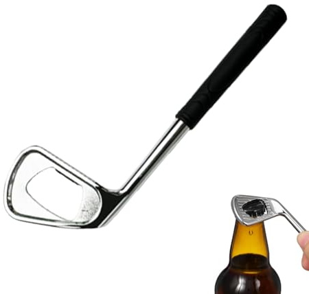 GWAWG 1 PCS Golf Club Bottle Opener Novelty Golf Shaft Shape Beer Open Tool for The Golfer Lover Beer Theme Party Kitchen Gadget (Silvery)