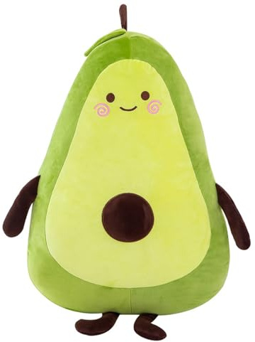 Xiyocadt Kuscheltier Avocado, Avocado Kissen Puppe, Weiches Plüschtier Kissen, Gefüllte PlüschKissen Spielzeug, Sofa-Rückenkissen, Geschenk Für Kinder Erwachsene (130 cm)