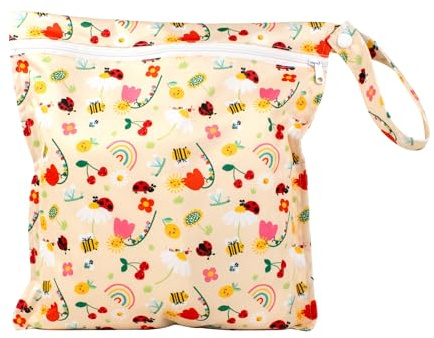 Bambino Mio wasserdichte Tasche für nasse und trockene Stoffwindeln, Badebekleidung und Utensilien – Fasst 3 Windeln | 29,5 cm x 28,5 cm, Baby & Kleinkind