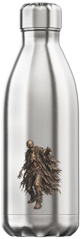 Decayed Zombie Reaching Forward Vacuum Insulated Thermal Water Bottle Silver