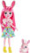 Enchantimals Bree Bunny Doll & Twist Figure, 6-inch small doll, with long pink hair, animal ears and tail, removable skirt, shrug and shoes, Gift for 3 to 8 Year Olds​, FXM73