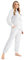 CityComfort Set Pigiama Donna Invernale in Pile, Pigiami con Cappuccio, 2 Pz Abbigliamento da Casa, Regalo Donna Adolescenti (Grigio Bicolore,M)