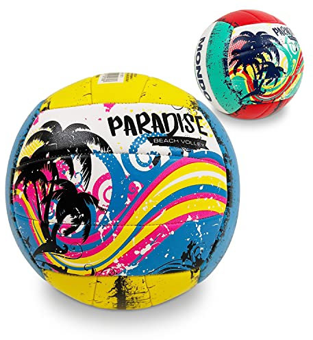 Mondo Toys - Spielball Volleyball PARADISE - Größe 5 Indoor, Outdoor, Beach, PVC Sponge Soft Touch - 13573