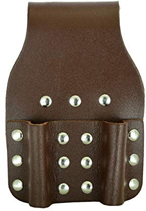 BBI Brown Heavy Duty Leather Double Tool Pouch Frogs Spanner Scaffolder Scaffolding Tool Work Belt Professional Quality