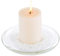 Nuptio Soporte De Vela Redondo De Vidrio Transparente Claro para Pilares Soporte Grande para Centros De Mesa De Boda, Bandeja De Frutas