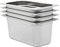 vidaXL 4x Gastronormbehälter GN-Behälter Gastronorm Edelstahl GN 1/3 150 mm