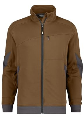 DASSY® Velox Sweatshirt - Größe L - LEHMBRAUN/ANTHRAZITGRAU