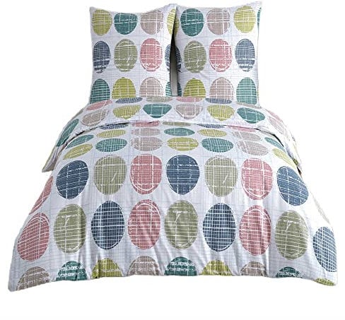 Buymax® Bettwäsche 155x220%100 Baumwolle 2-Teilig Bettbezug - Bettwäsche-Sets 155 x 220cm mit 1 mal Kissenbezug 80x80cm, ÖKO-TEX Renforcé-Bettdeckenbezug Set mit Reißverschluss