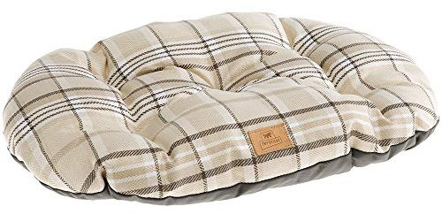Ferplast Hundebett Hundekissen Katzenkissen Hundesofa für mittelgroße Hunde, 85 x 55 x 15 cm Waschbar, Braun