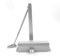 Ferme-porte Taille 6 Bras réglable automatique hydraulique à ressort automatique, 100-150 kg Usage commercial et domestique pour alliage d'aluminium de porte de poids moyen, argent