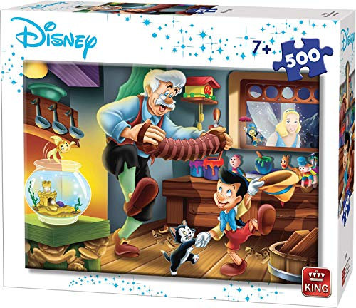 KING 55915 Disney Pinocchio Puzzle, 500 Teile